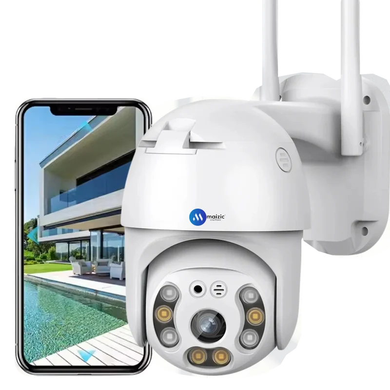 Outdoor smart security camera with mobile viewing
